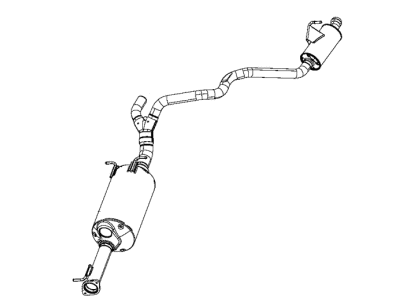 Mopar 68268201AL MUFFLER-Exhaust