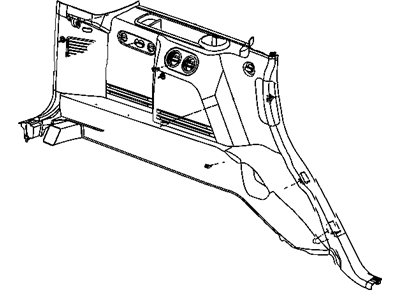 Mopar 1FN161D1AC Panel-Quarter Trim