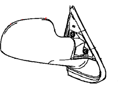 Mopar 4894410AC Outside Rear View Mirror
