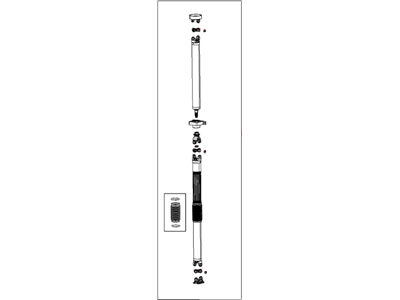 Mopar 52123616AA Rear Drive Shaft