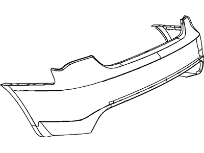 Mopar 68082030AD Rear Primered Upper Bumper Cover