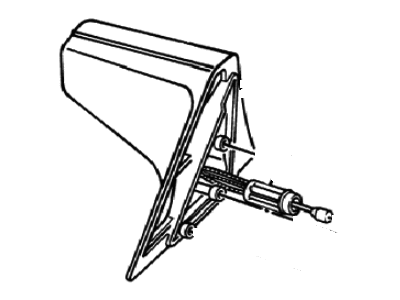 Mopar 4318438 Rectangular Remote Control Mirror Package