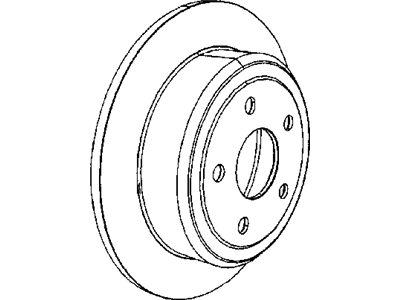 Mopar 2AMV9250AA Rear Brake Rotor