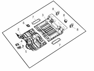 Mopar 68276735AA Front Floor