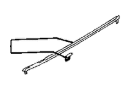 Mopar MB641307 WEATHERSTRIP-Front Door Window