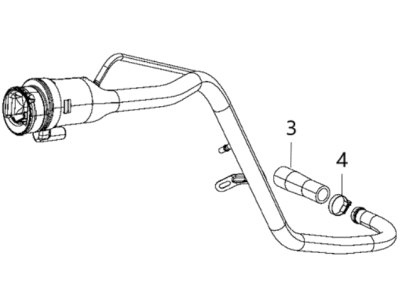 Mopar 68402927AD Tube-Fuel Filler