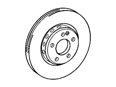 Mopar 2AMV8064AA Front Disc Brake Rotor