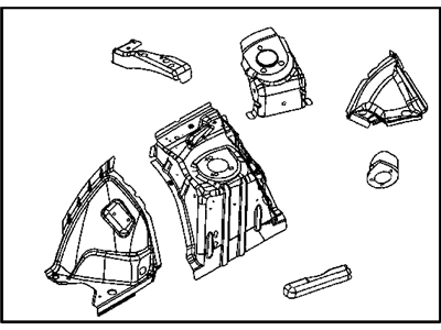 Mopar 5136779AK WHEEL/HOUSE-Front WHEELHOUSE