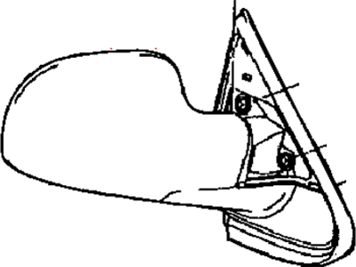 Mopar 4894410AA Outside Rear View Mirror