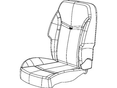 Mopar 1WU28DX9AA Front Seat Cushion Cover