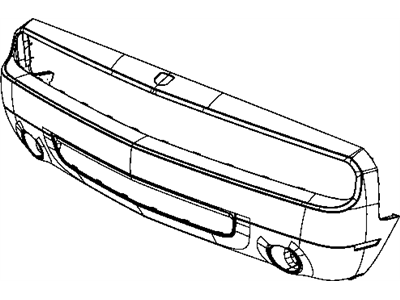 Mopar 68043387AA Front Bumper Cover