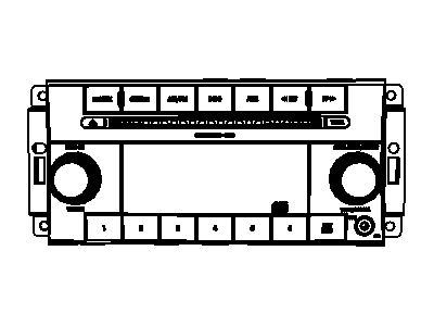 Mopar 5064759AC Radio-AM/FM/DVD/HDD/MP3/SDARS/RR