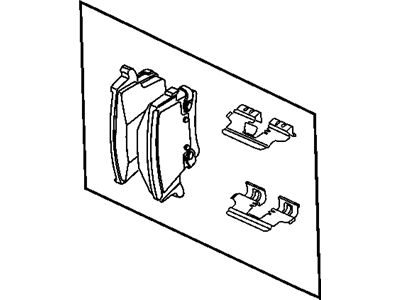 Mopar 5142560AA Rear Disc Brake Pad Kit