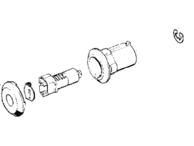 Mopar 83505067 Cylinder-Door Lock(UNCODED)-Black