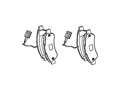 Mopar 2AMV2919AA Rear Disc Brake Pad Kit
