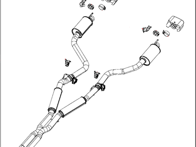 Mopar 68420611AA Exhaust Muffler