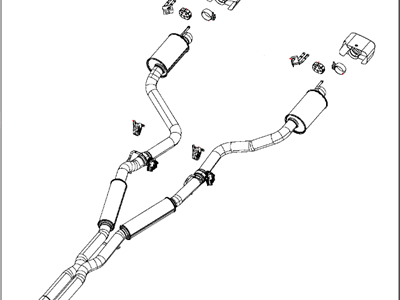 Mopar 5181886AG Exhaust Muffler And Tailpipe