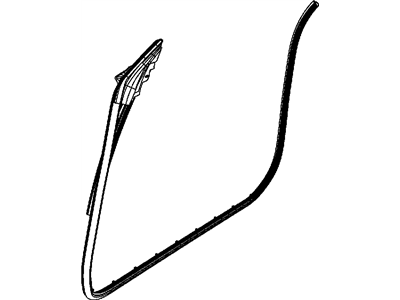 Mopar 68067556AB WEATHERSTRIP-Front Door Mounted