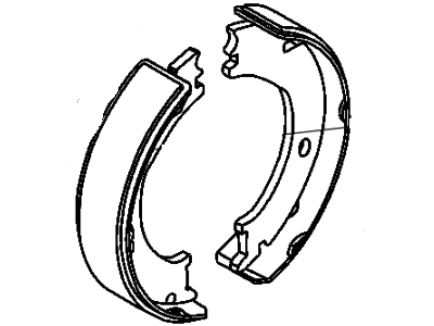 Mopar 2AMV2472AA Parking Brake Shoe Kit