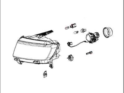 Mopar 5272918AB Headlight Right