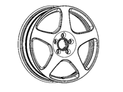 Mopar 68363402AB Aluminum Wheel