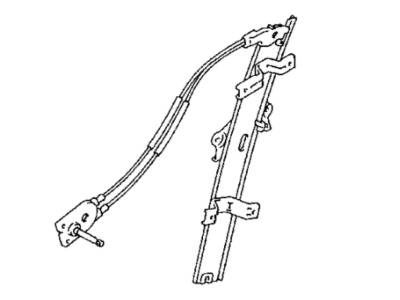 Mopar MB641277 Front Door Window Regulator