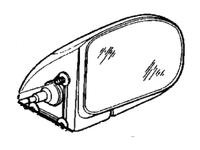 Mopar 4299926 Passenger Side Mirror Outside Rear View