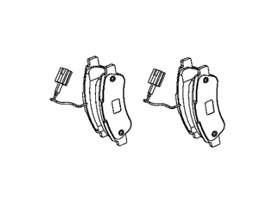 Mopar 2AMV2463AA Rear Disc Brake Pad Kit