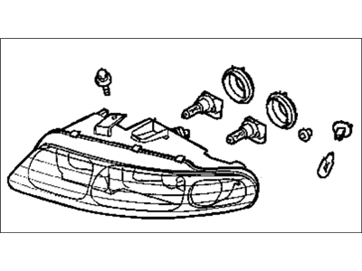 Mopar MR485678 Passenger Side Headlight Assembly