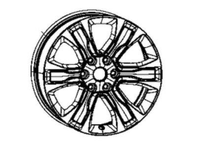 Mopar 5YD591AUAA Aluminum Wheel