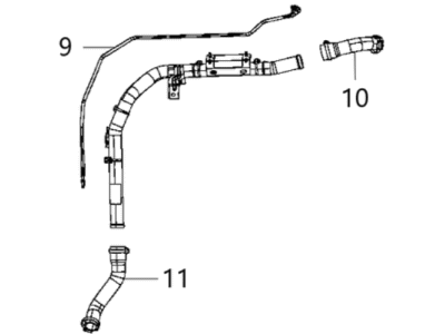 Mopar 68426561AE Tube-Fuel Filler
