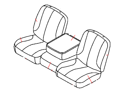 Mopar 1FA761D5AA Front Seat Back Passenger Cover