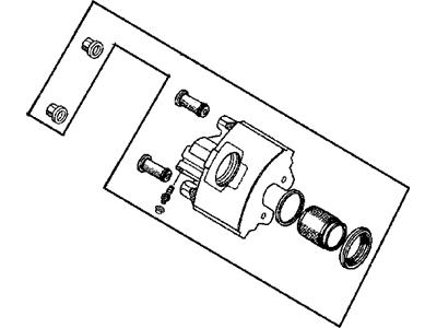 Mopar 4746344 CALIPER Housing, Partial (w/Pistons, Boots and Seals)