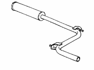 Mopar 4427139 Pipe-Assembly-Exhaust Extension W/RESONATOR