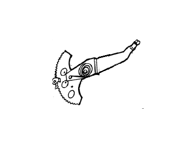 Mopar 5231743 Front Door Window Regulator, Right
