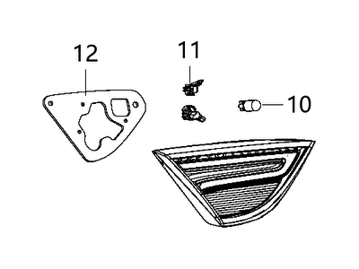 Mopar 68110363AB Lamp-Tail Stop Backup