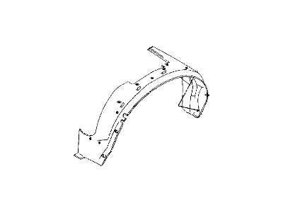 Mopar 4624720 Shield Fender W/HSE Splash R