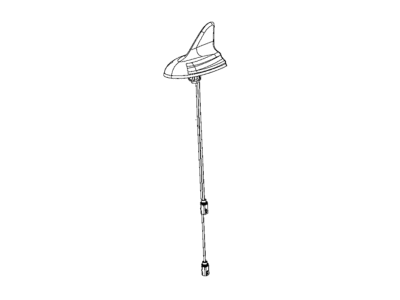 Mopar 5YS48DX8AA Antenna-Cable & Base Assembly