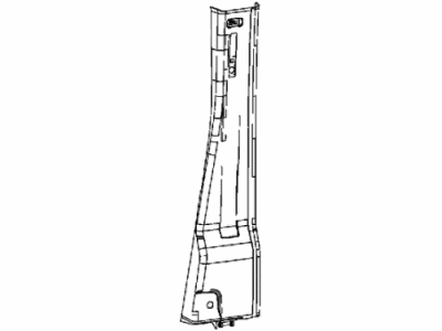 Mopar 1YA75LA6AD Molding-B Pillar