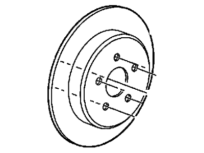 Mopar 2AMV5652AA Rear Disc Brake Rotor