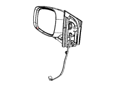 Mopar 1AB721AUAJ Outside Rear View Mirror