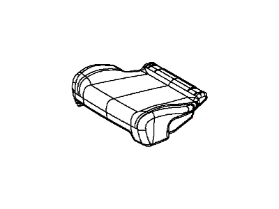 Mopar 5RW40DX9AA Rear Seat Cushion 2Nd Row Cover