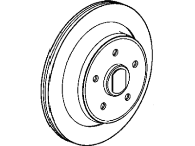 Mopar 2AMV0235AD Rear Disc Brake Rotor