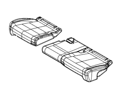 Mopar 6QS45JR1AA Rear Seat Cushion Cover