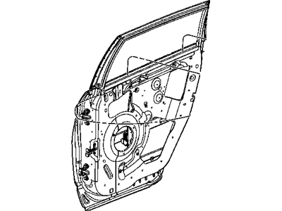 Mopar 5054118AG WEATHERSTRIP-Rear Door Belt