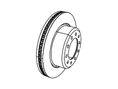 Mopar 2AMV3842AA Front Disc Brake Rotor