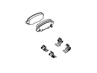 Mopar 2AMV4597AB Pad Kit-Rear Disc Brake