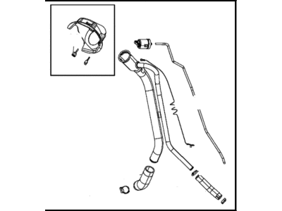 Mopar 68164507AA Tube-Fuel Filler