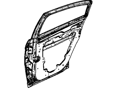 Mopar 5303660AD WEATHERSTRIP-Rear Door Belt Outer