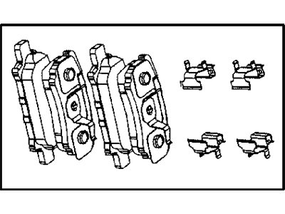 Mopar 2AMV4271AA Rear Disc Brake Pad Kit